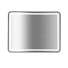 LED Anti-Fog Rectangular Mirror, Touch Control, 90x70cm