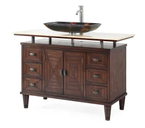 48" Benton Collection Verdana Vessel Sink Bathroom Vanity  Model #  Q0136-8XA