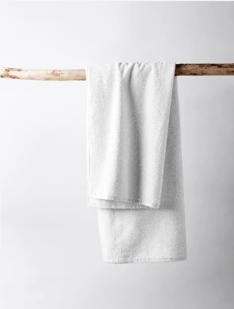 Air Weight Alpine White Organic Towels by Coyuchi