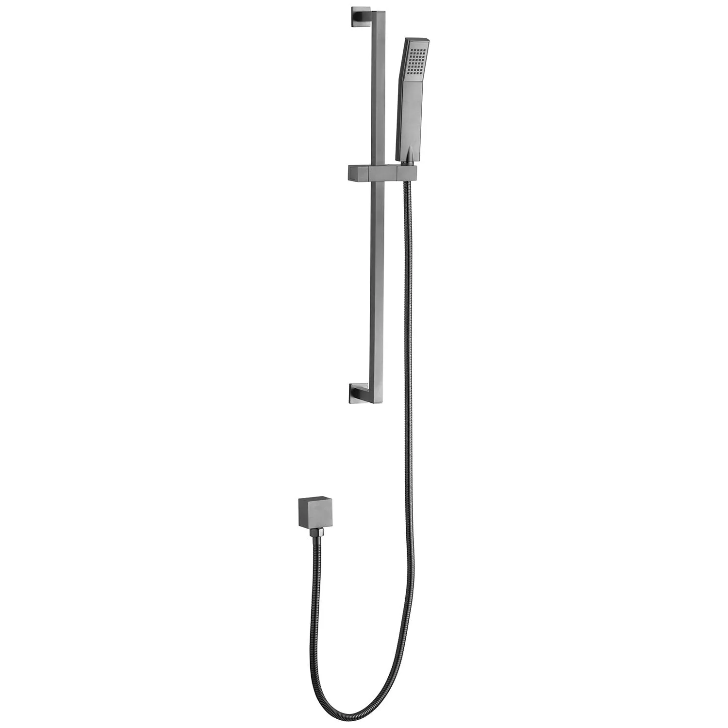 ALFI AB7606-BN Brushed Nickel Sliding Rail Hand Held Shower Head Set with Hose