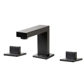 ALFI Brand AB1322-BM Black Matte Widespread Modern Bathroom Faucet