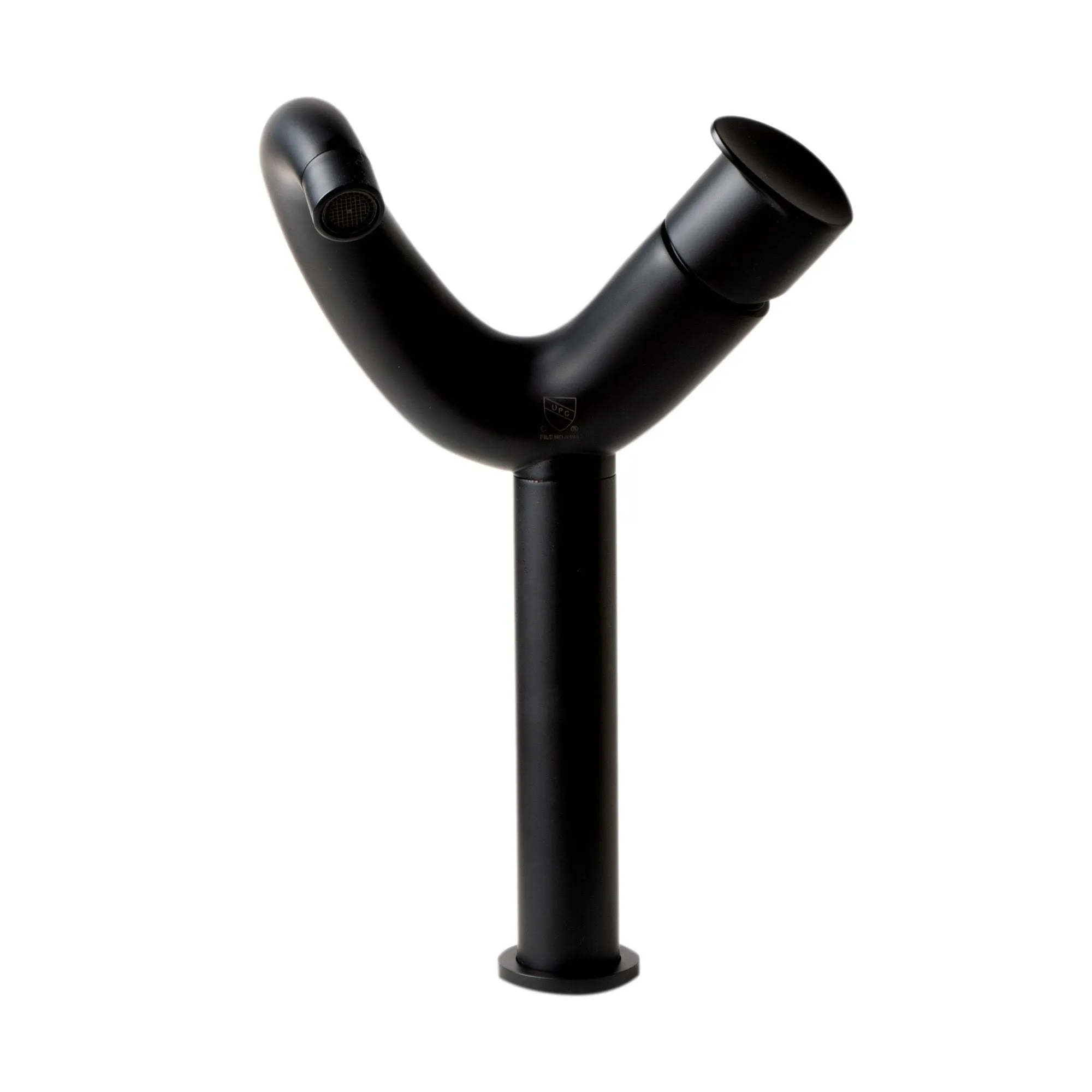 ALFI Brand AB1570-BM Black Matte Tall Wave Single Lever Bathroom Faucet