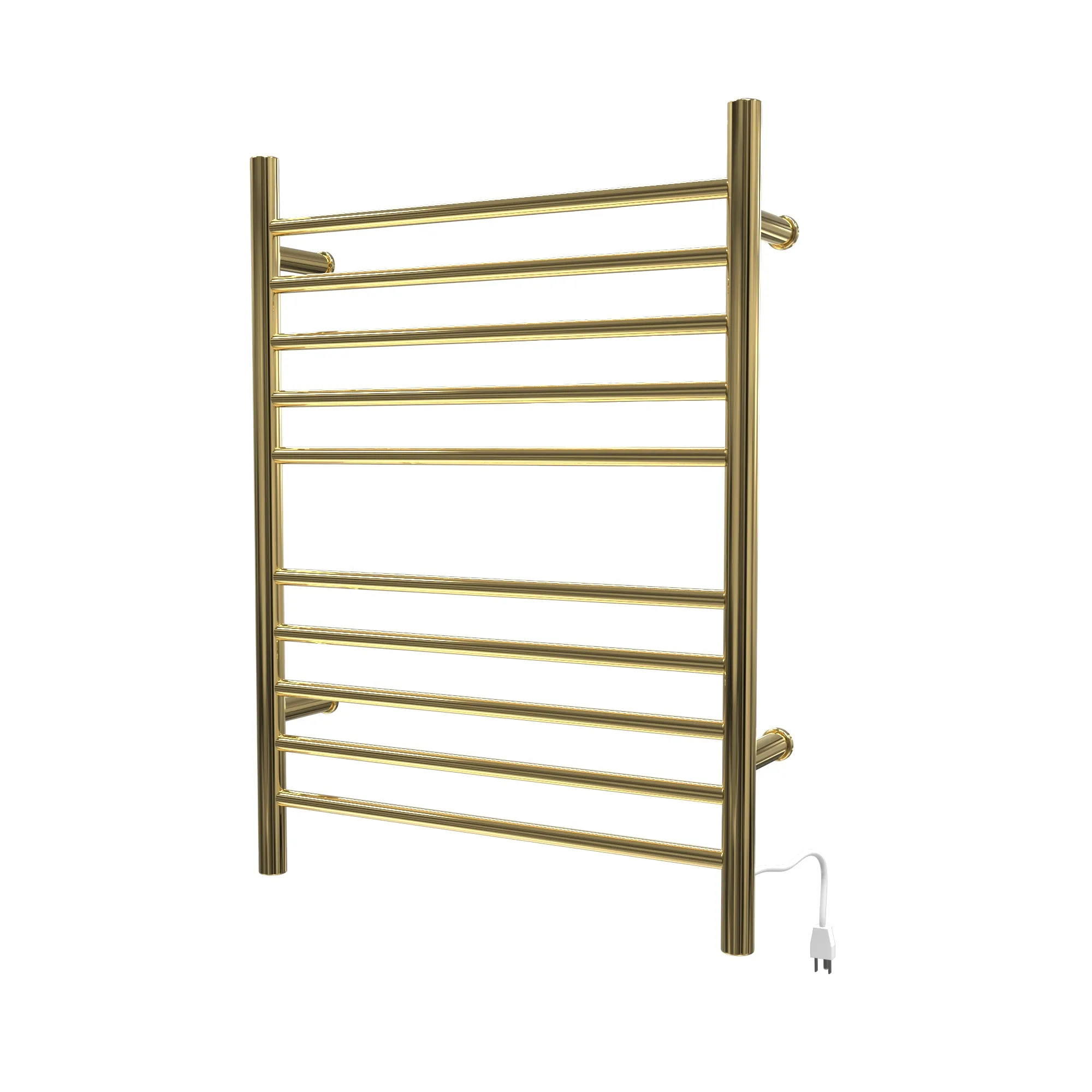 Amba RWH-SPG Radiant Hardwired   Plug-in Combo Straight 10 Bar Towel Warmer in Polished Gold