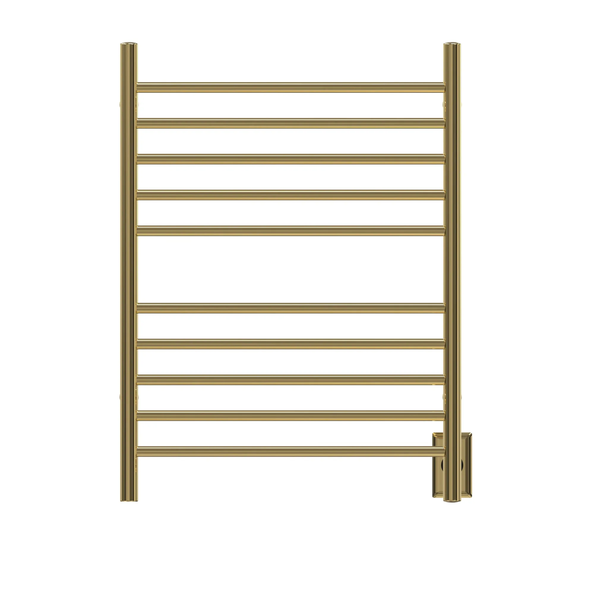 Amba RWH-SPG Radiant Hardwired   Plug-in Combo Straight 10 Bar Towel Warmer in Polished Gold