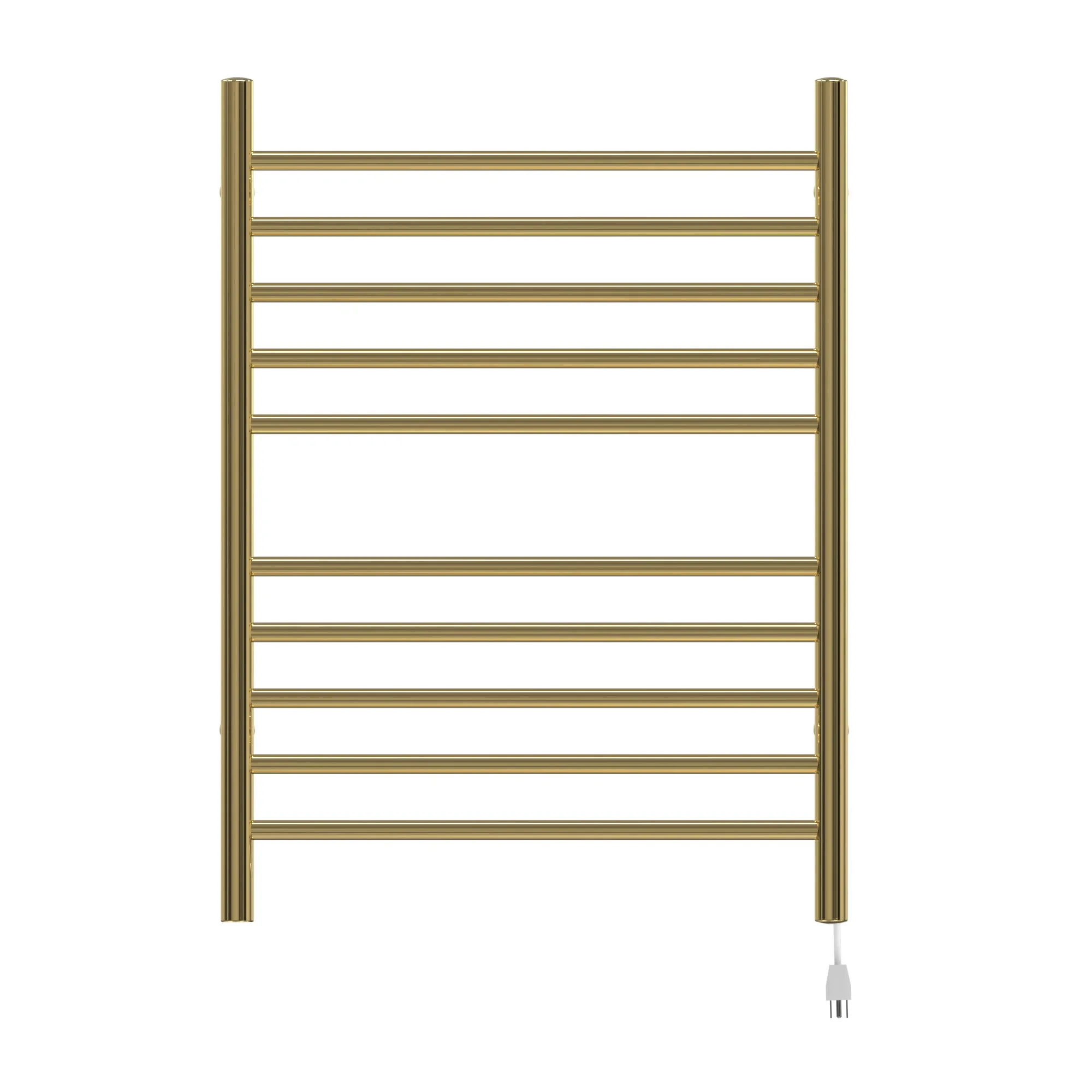 Amba RWH-SPG Radiant Hardwired   Plug-in Combo Straight 10 Bar Towel Warmer in Polished Gold