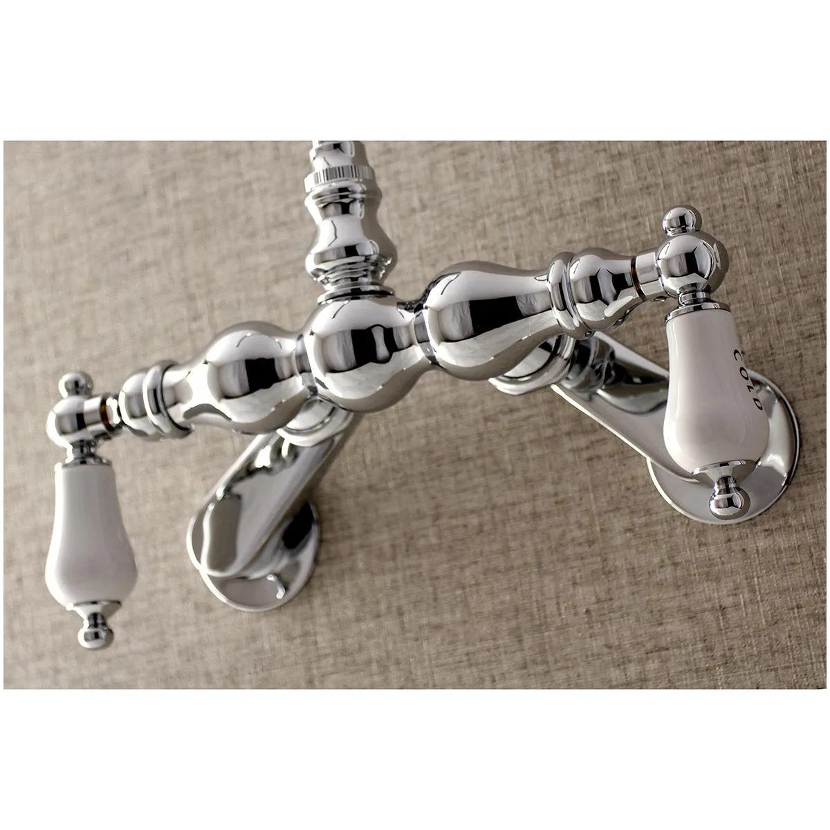 Aqua Vintage AE85TX-P Adjustable Center Wall Mount Tub Faucet