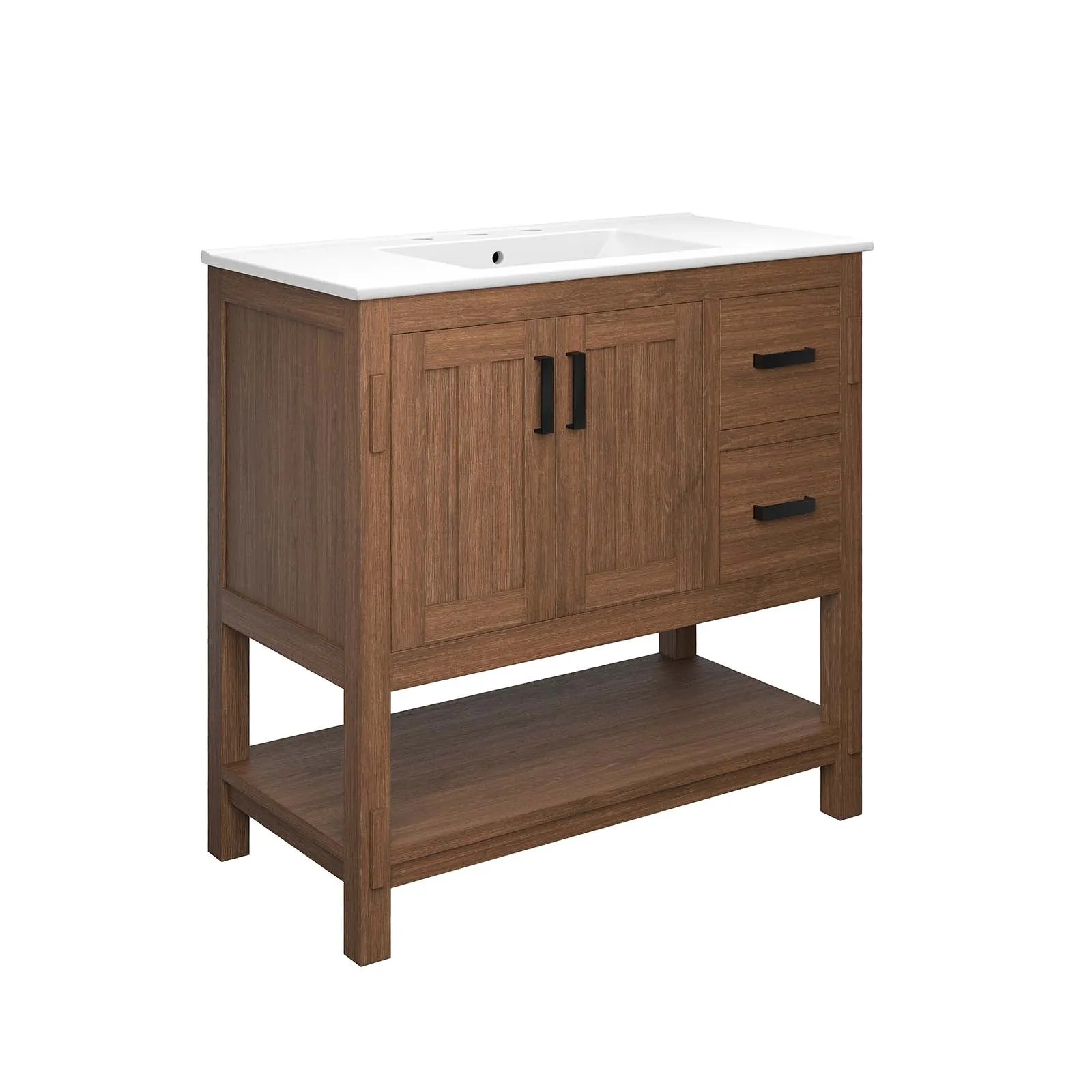 Ashlyn 36” Wood Bathroom Vanity by Modway