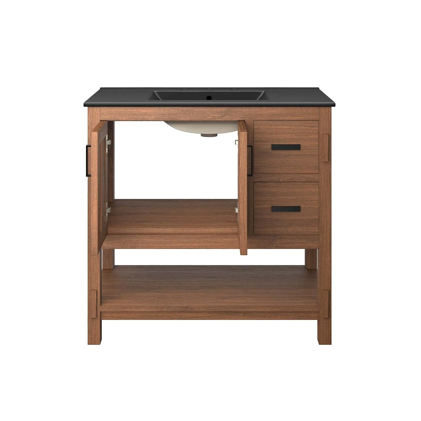 Ashlyn 36” Wood Bathroom Vanity by Modway