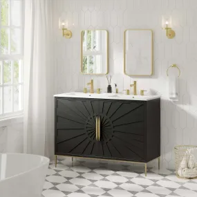 Awaken 48" Double Sink Bathroom Vanity by Modway