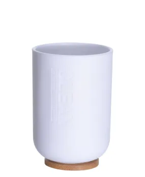 Bamboo Toothbrush Holder/Mug - White