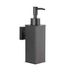 BGL Black Soap Dispenser, Wall Mounted Hand Wash Dispenser,304 Stainless Steel Liquid Dispenser for Daily Use