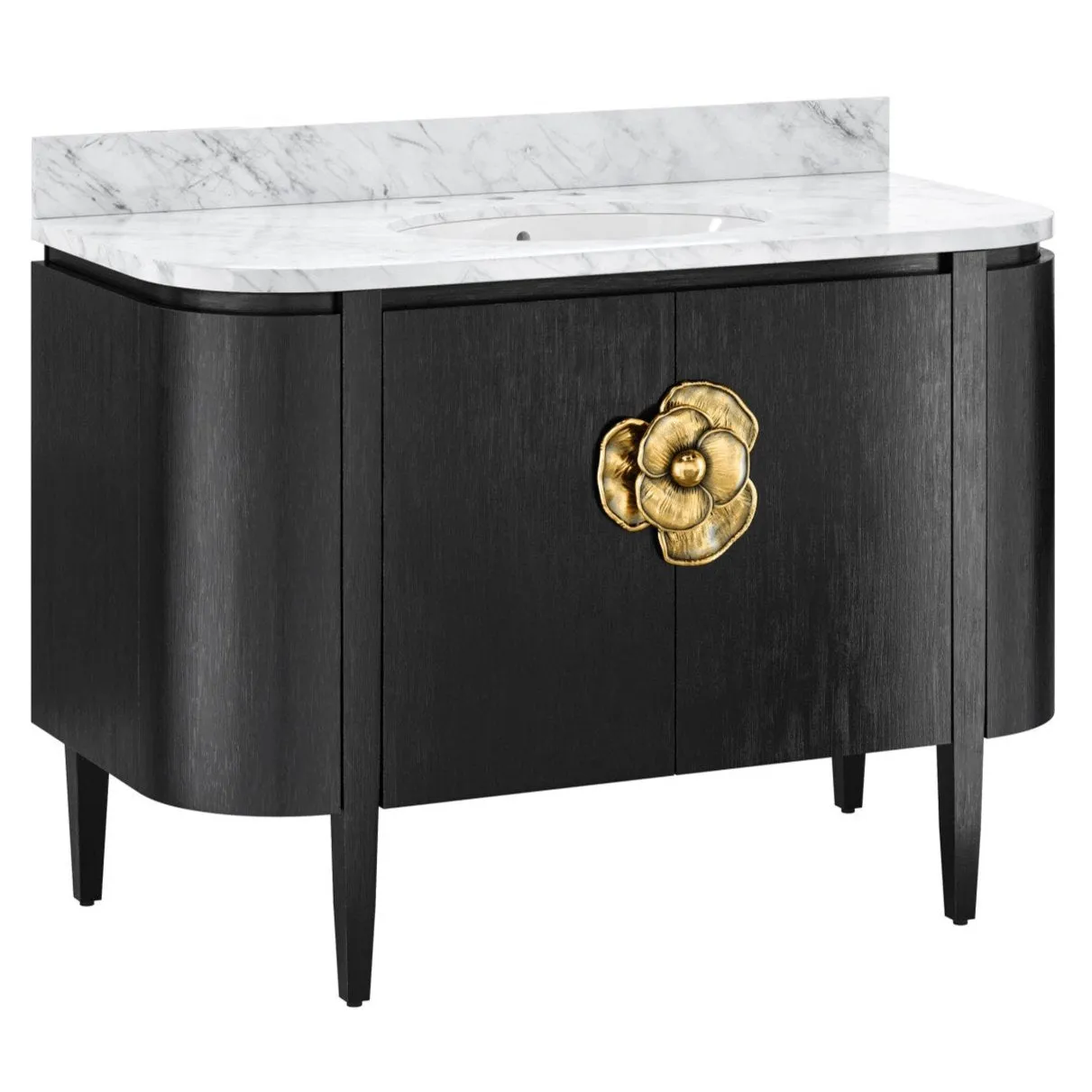 Briallen Black Vanity with Undermount Sink