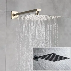 Brushed Golden Rainfall Shower Head - Ultrathin Style Top Shower Head