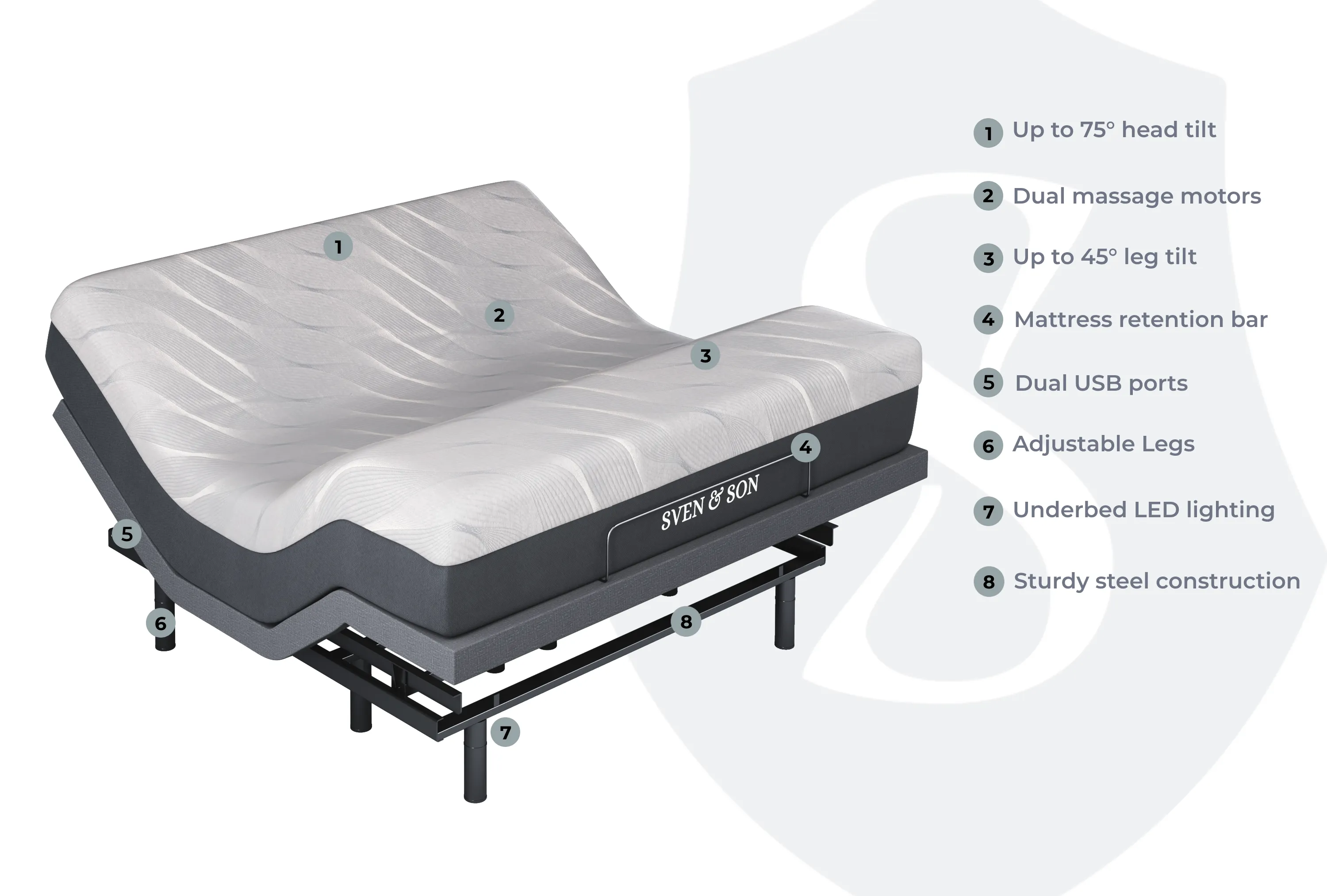 Classic Series Adjustable Bed Base   Choice of Mattress Bundle