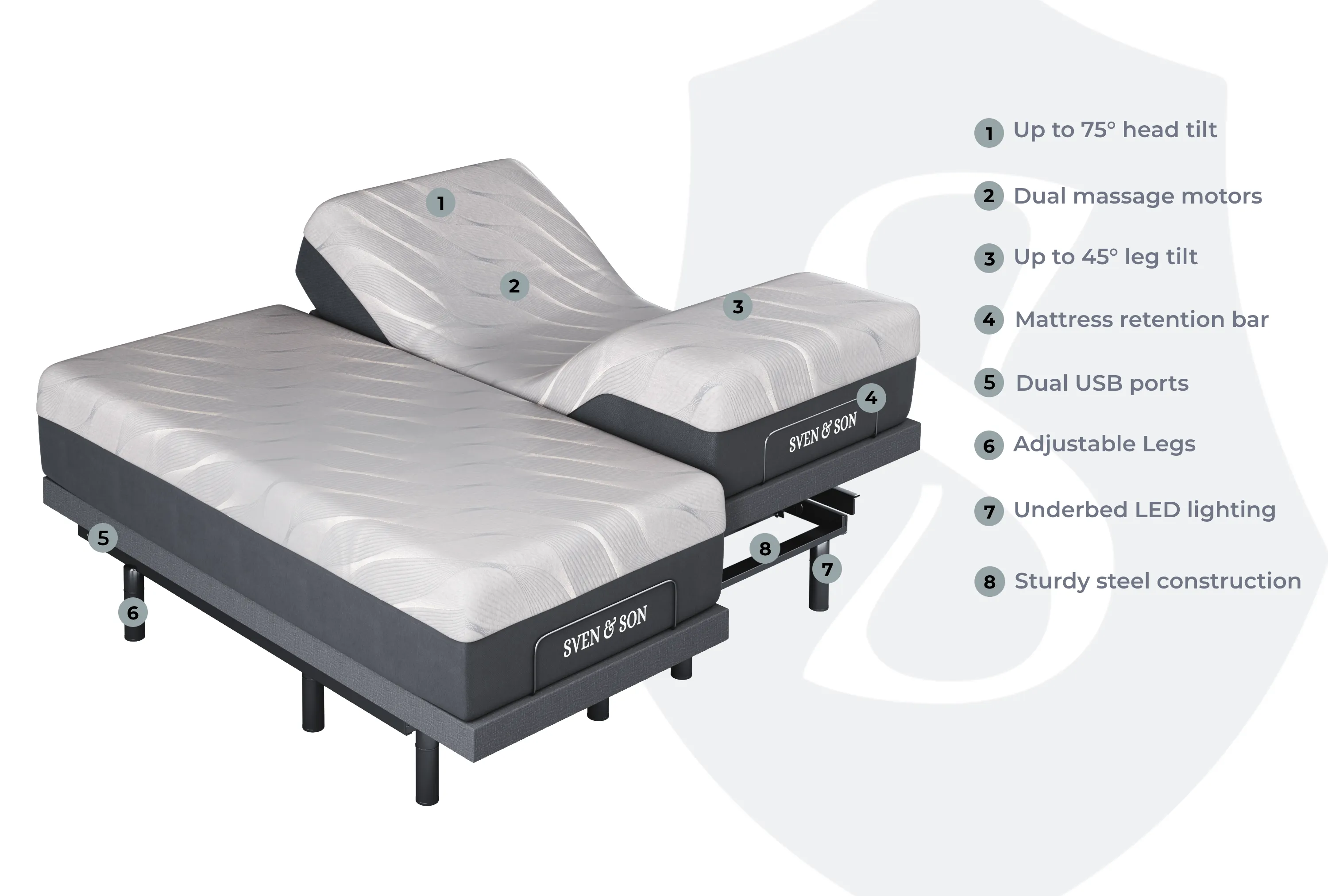 Classic Series Adjustable Bed Base   Choice of Mattress Bundle