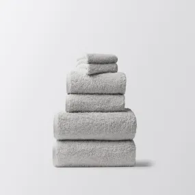 Cloud Loom Fog Organic Bath Towels