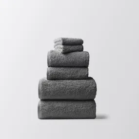 Cloud Loom Slate Organic Bath Towels