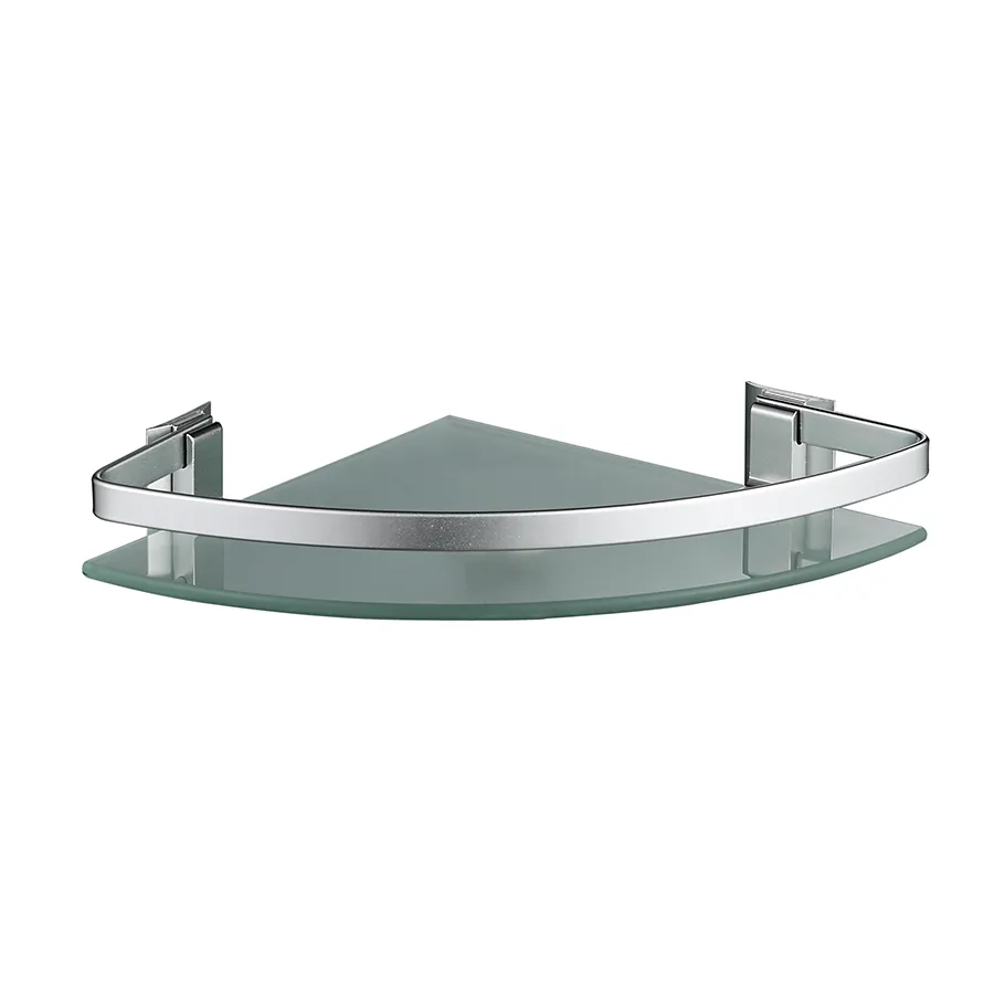 Corner Glass Bathroom Shelf