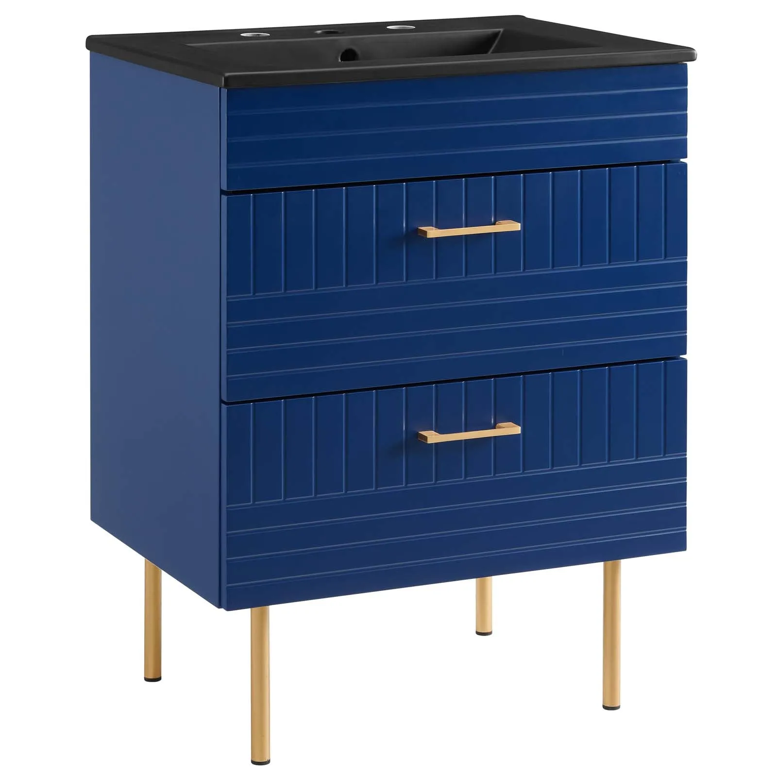 Daybreak 24" Bathroom Vanity Blue Black EEI-5819-BLU-BLK