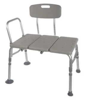 Drive Medical Bathtub Transfer Bench with Adjustable Backrest