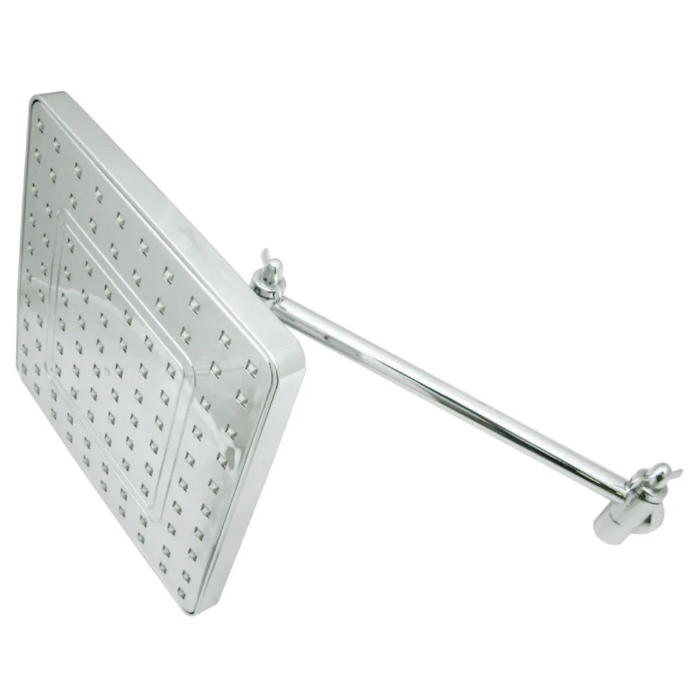 Fortress 8" Square Shower Head with 10" Shower Arm