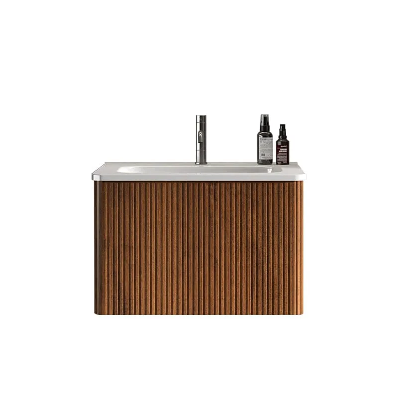 Giving Tree 24" Wooden Striped Modern Bathroom Vanity with Sink, Wall-mounted