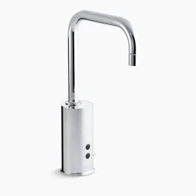 Gooseneck Touchless Vanity Faucet in Polished Chrome with Temperature Mixer