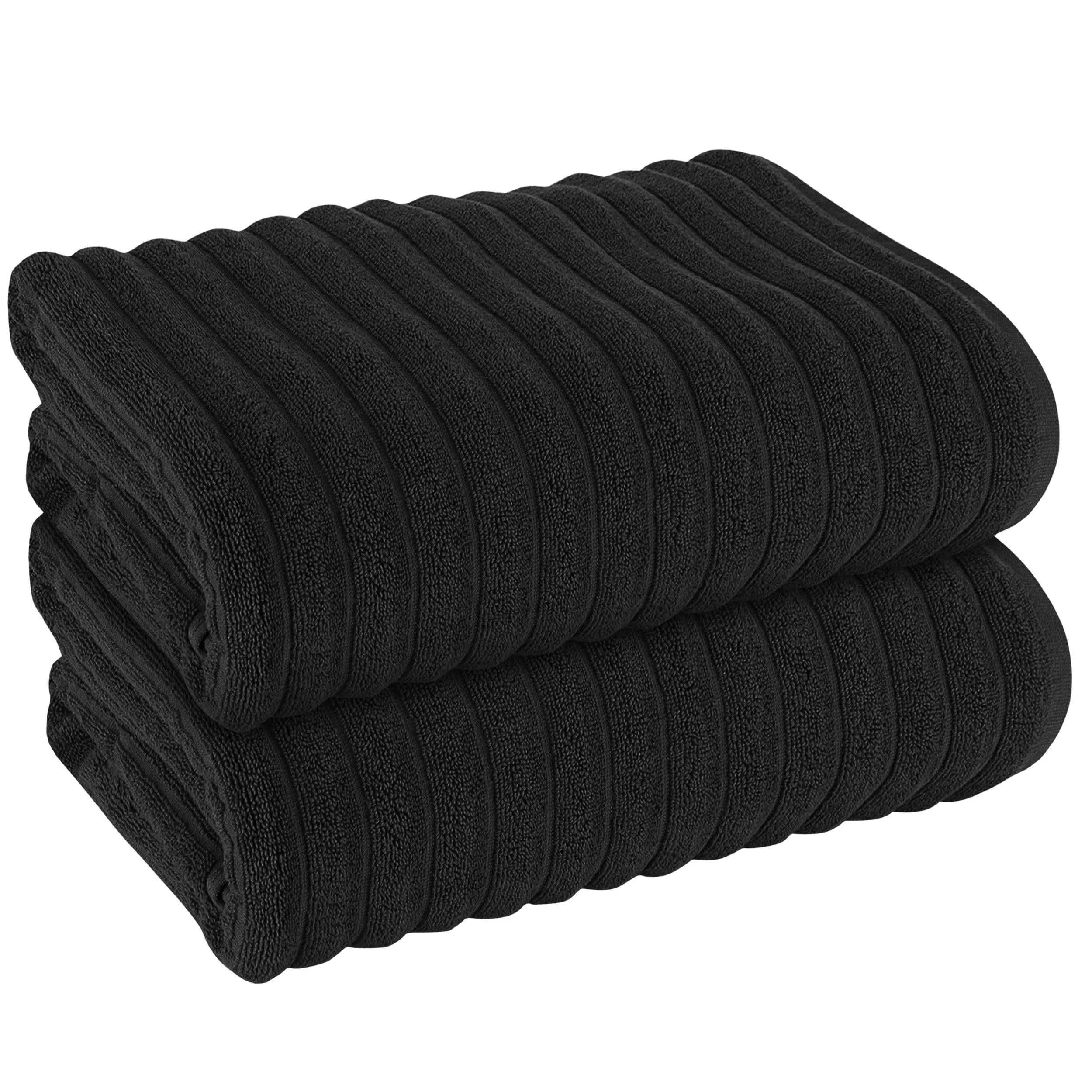 Hydro Cotton Ribbed Towels Highly Absorbent Luxurious Soft Lightweight Quick Dry, Jumbo Bath Sheet Packs & Towel Bale Sets Available by OLIVIA ROCCO