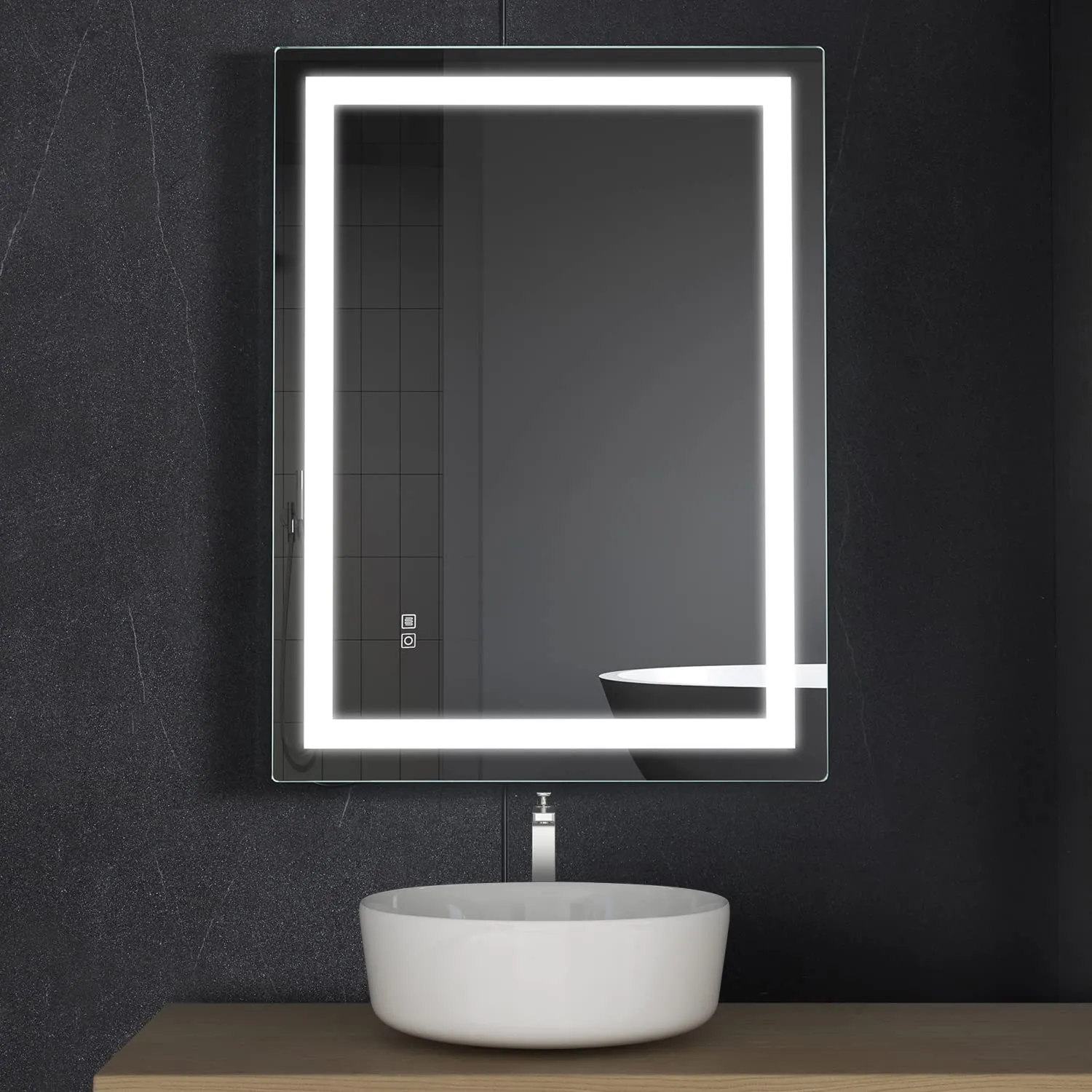 Mariana Rectangular LED Bathroom Mirror with Dimmer & Defogger - Available in 2 Sizes