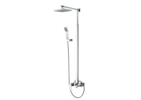 Milano Decent Bath-Shower With Shower Rod & Rain Shower