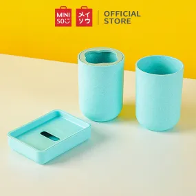 MINISO Bathroom Set, Toothbrush Holder   Soap Dish   Cup Set