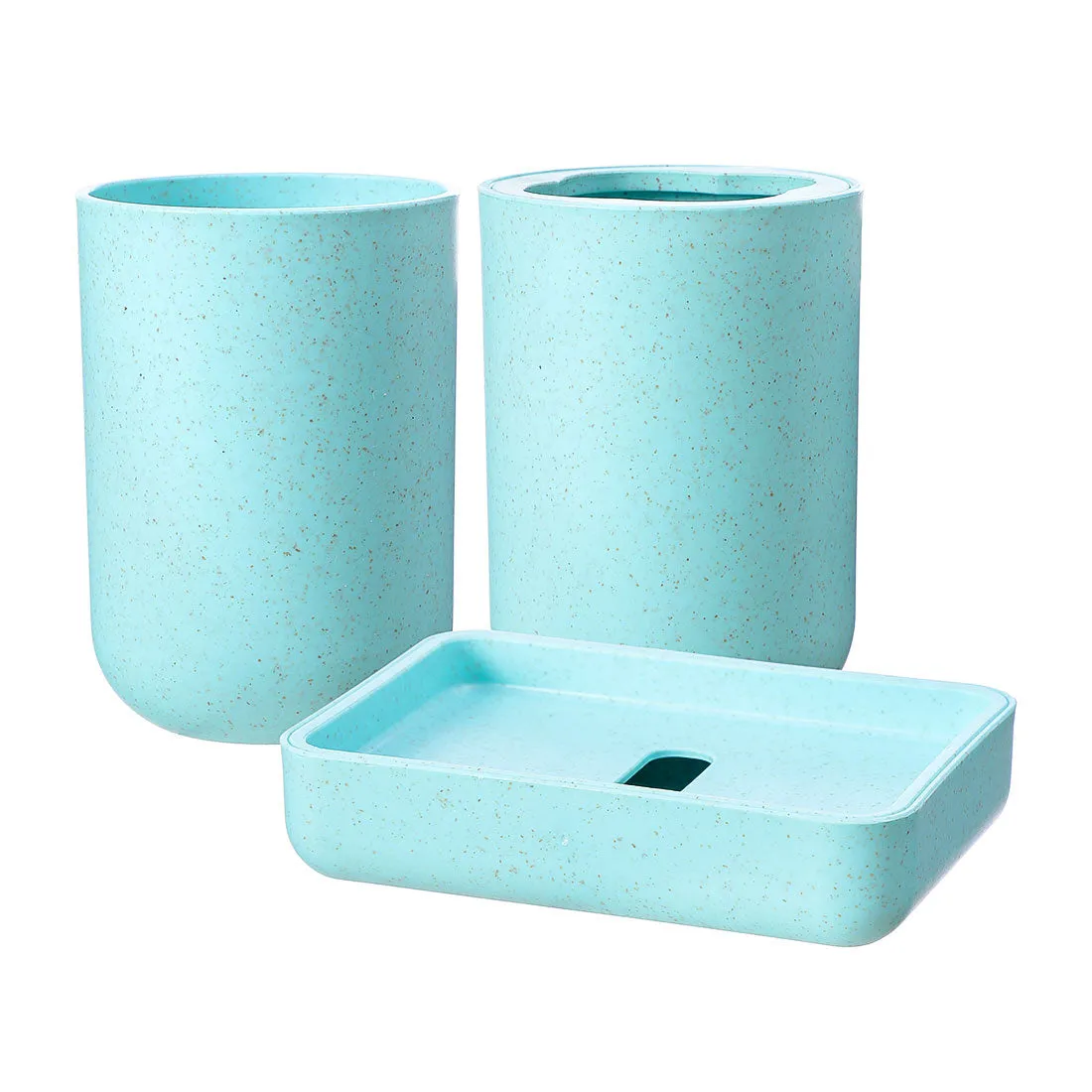 MINISO Bathroom Set, Toothbrush Holder   Soap Dish   Cup Set