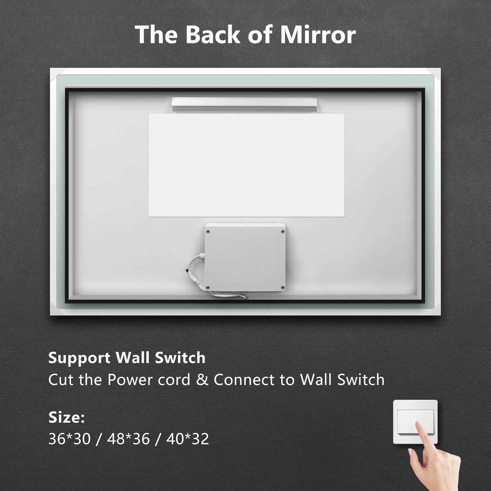 Motion Sensor Frameless LED Smart Bathroom Mirror