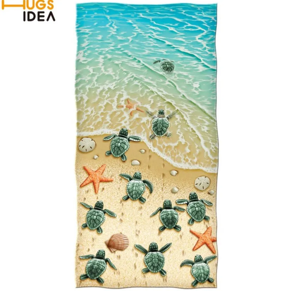 Quick-dry Beach Towel: Sea Turtles