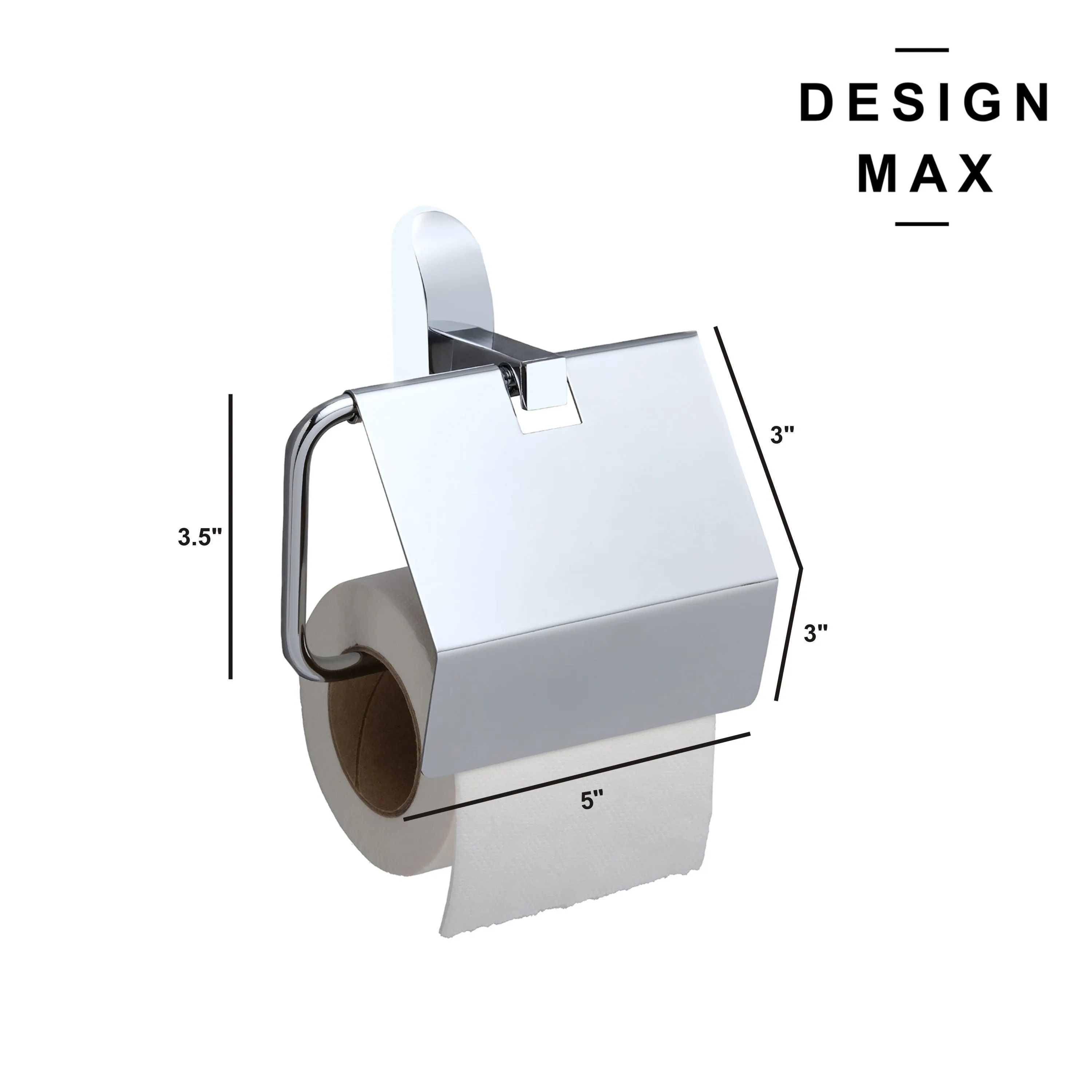 Sleek Chrome Toilet Paper Holder