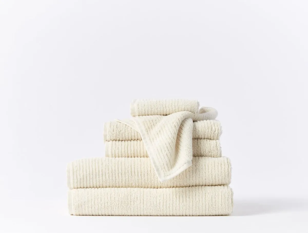 Temescal Undyed Organic Bath Towels by Coyuchi