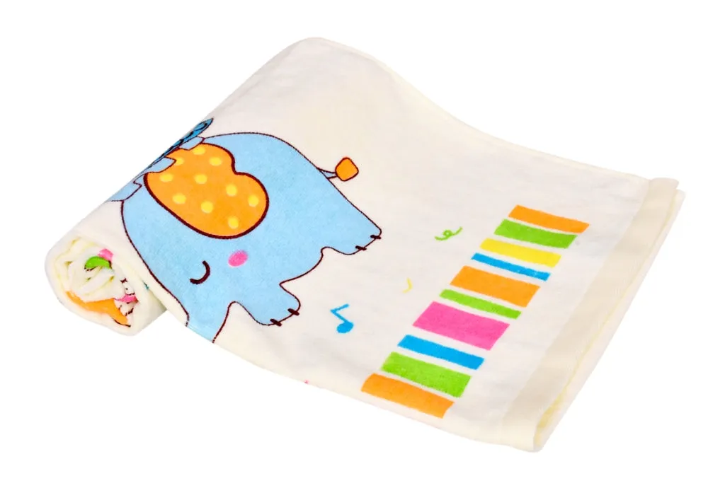 THE LITTLE LOOKERS Super Soft/High Absorbency Towel/Bath Towel / 100% Cotton Washcloth(450GSM) for New Born Baby/Infants/Toddlers