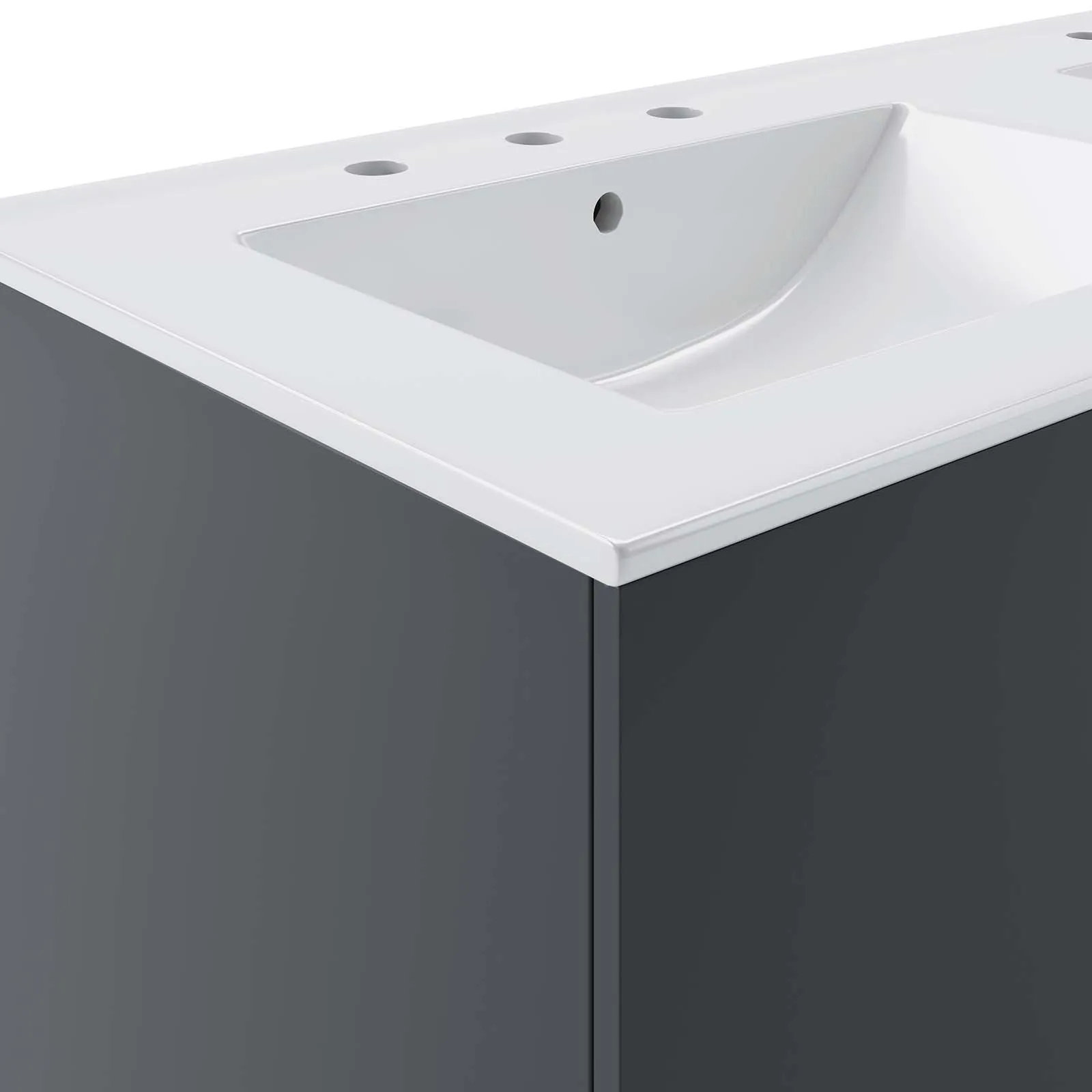 Vitality 48" Double Sink Bathroom Vanity Gray White EEI-5785-GRY-WHI