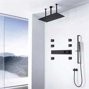 VIVE|23"Complete Rainfall Shower System With 6 Body Jets