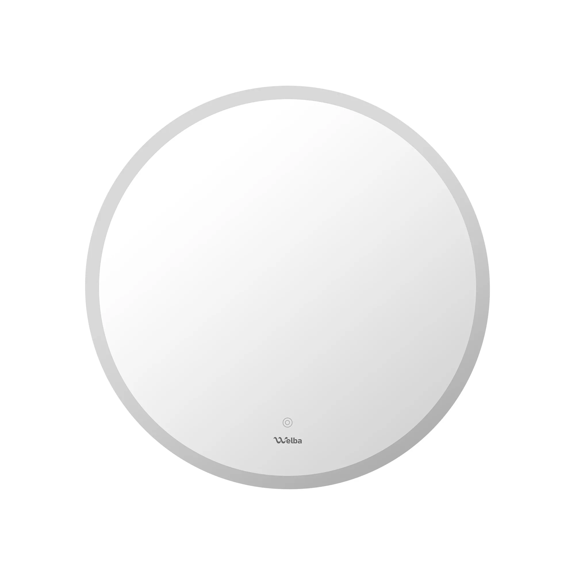 Welba 80cm LED Round Bathroom Mirror Anti-fog Makeup Wall Mirrors with Light